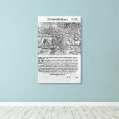 Florida Indiërs jagen op herten Canvas Afdruk (Insitu (Houten vloer))