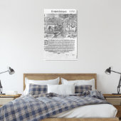 Florida Indiërs jagen op herten Canvas Afdruk (Insitu (Slaapkamer))