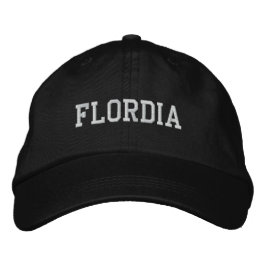 Florida Ingeborduurd Pet zwart