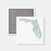 Florida Interstate Map Magnet (Voorkant / Achterkant)