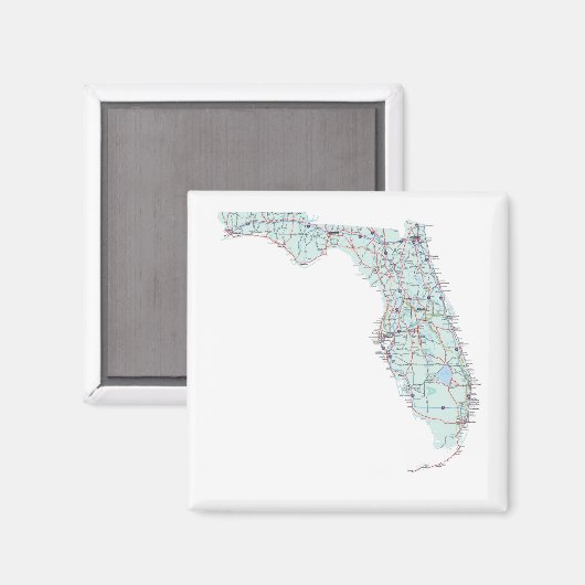 Florida Interstate Map Magnet (Voorkant / Achterkant)