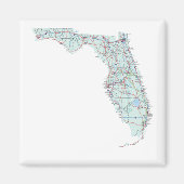 Florida Interstate Map Magnet (Voorkant)