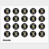 Florida Invasieve Pythons Jacht Ronde Sticker (Vel)