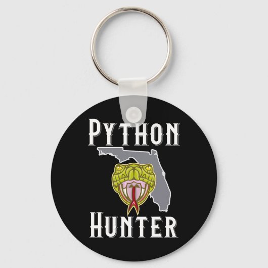 Florida Invasieve Pythons Jagen Sleutelhanger (Voorkant)