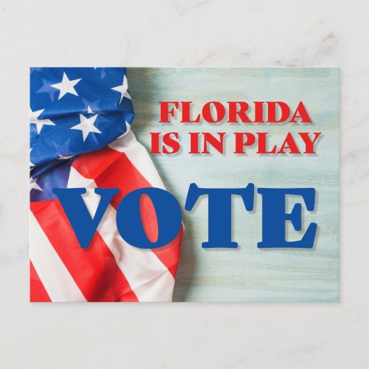 Florida is in het spel om de stemmen uit de GOTV t Briefkaart (Voorkant)