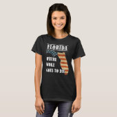 Florida Is Where Woke Goes To Die DeSantis Florida T-shirt (Voorkant volledig)