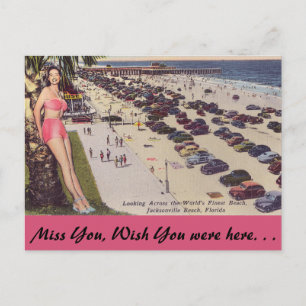 Florida, Jacksonville, Beach Scene Briefkaart