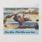Florida, Jacksonville, Beach Scenes Briefkaart (Voorkant)