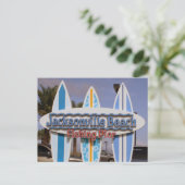 Florida: Jacksonville Beach & Vist Pier teken Briefkaart (Staand voorkant)