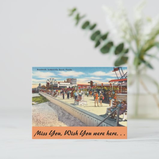 Florida, Jacksonville, Boardwalk Briefkaart (Staand voorkant)