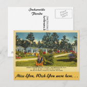 Florida, Jacksonville, Green Acres Briefkaart (Voorkant / Achterkant)