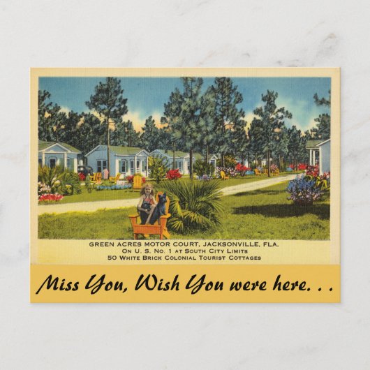 Florida, Jacksonville, Green Acres Briefkaart (Voorkant)