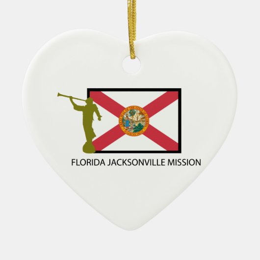 FLORIDA JACKSONVILLE MISSIE LDS CTR KERAMISCH ORNAMENT (Voorkant)