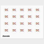 FLORIDA JACKSONVILLE MISSIE LDS CTR RONDE STICKER (Vel)