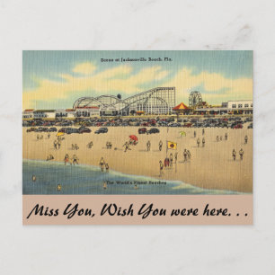 Florida, Jacksonville, Worlds fijnste stranden. Briefkaart