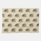 Florida Jay (Scrub-Jay) Audubon's vogels in Amerik Theedoek (Horizontaal)