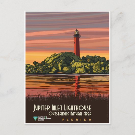 Florida Jupiter Inlet Lighthouse Briefkaart (Voorkant)
