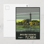 Florida, Jupiter Inlet Lighthouse, Briefkaart (Voorkant / Achterkant)