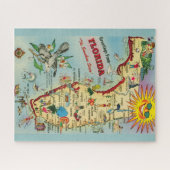 Florida Kaart 16x20 Legpuzzel (Horizontaal)