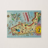 Florida Kaart 8x10 Legpuzzel (Horizontaal)