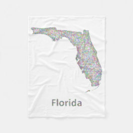 Florida-kaart Fleece Deken