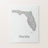 Florida-kaart Legpuzzel (Verticaal)