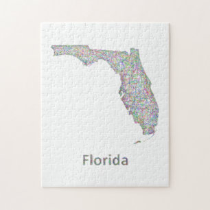 Florida-kaart Legpuzzel