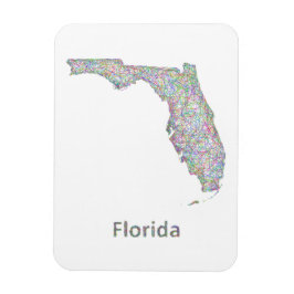 Florida-kaart Magneet