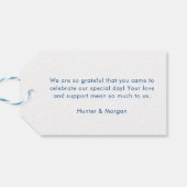 Florida Kaart Minimale moderne marine bruiloft wel Cadeaulabel (Achterkant Horizontaal)