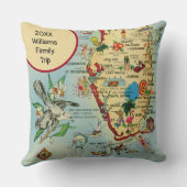 Florida kaart op kussen (Achterkant)