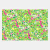 Florida Kaart Preppy Palm Beach Patroon Print Inpakpapier Vel (Voorkant 2)