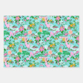 Florida Kaart Preppy Palm Beach Patroon Print Inpakpapier Vel (Voorkant)