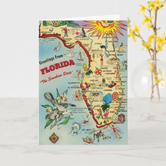 Florida Kaart - Vaderdag (Gele Bloem)