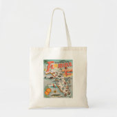  Florida-kaart van attracties Tote Bag (Voorkant)