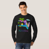 Florida Kaart Zonsondergang landschap met palmbome T-shirt (Voorkant volledig)