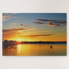 Florida Kayaker bij Sunset Legpuzzel
