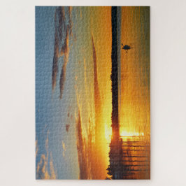 Florida Kayaker bij Sunset Legpuzzel