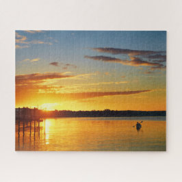 Florida Kayaker op Sunset 16x20 Legpuzzel