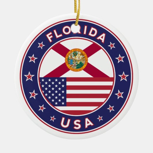 Florida Keramisch Ornament (Voorkant)