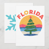 Florida kerst feestdagenkaart (Voorkant / Achterkant)