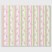 Florida Kerst Flamingo in Kerstmannenhoed Cadeaupapier (Vlak)