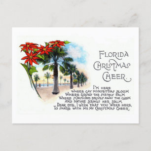  Florida kerst gedicht groet uit 1925 Briefkaart