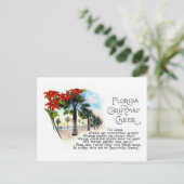  Florida kerst gedicht groet uit 1925 Briefkaart (Staand voorkant)