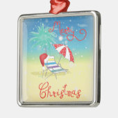 Florida-Kerstfeestdag-Whimsical Metalen Ornament (Links)