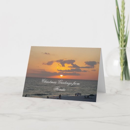 Florida Kerstmis Feestdagen Kaart (Voorkant)