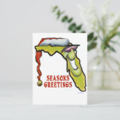 Florida Kerstmis Feestdagenkaart (Staand voorkant)