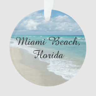 Florida Kerstmis Miami Beach Ocean Ornament