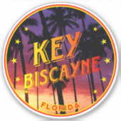 Florida, Key Biscayne Sticker (Voorkant)