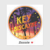 Florida, Key Biscayne Sticker (Vel)