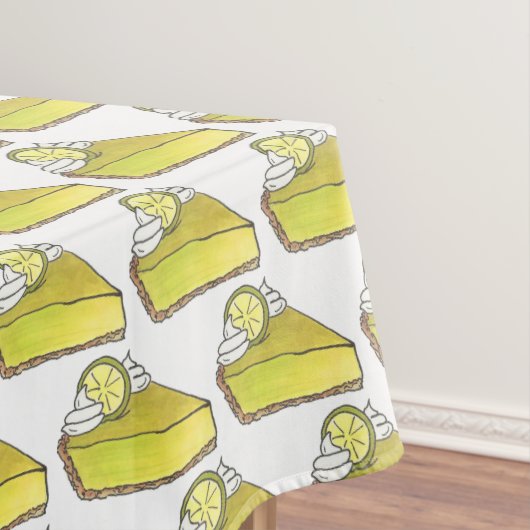 Florida Key Limoen Pie Slice Dessert Foodie Baking Tafelkleed (Voorbeeld)